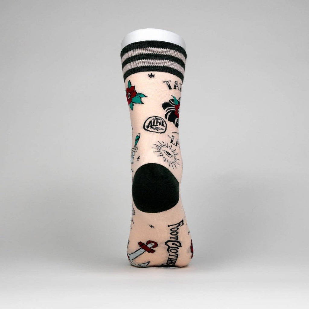 Tattooed Lady Crew Socks - ResirWrecked Costumes