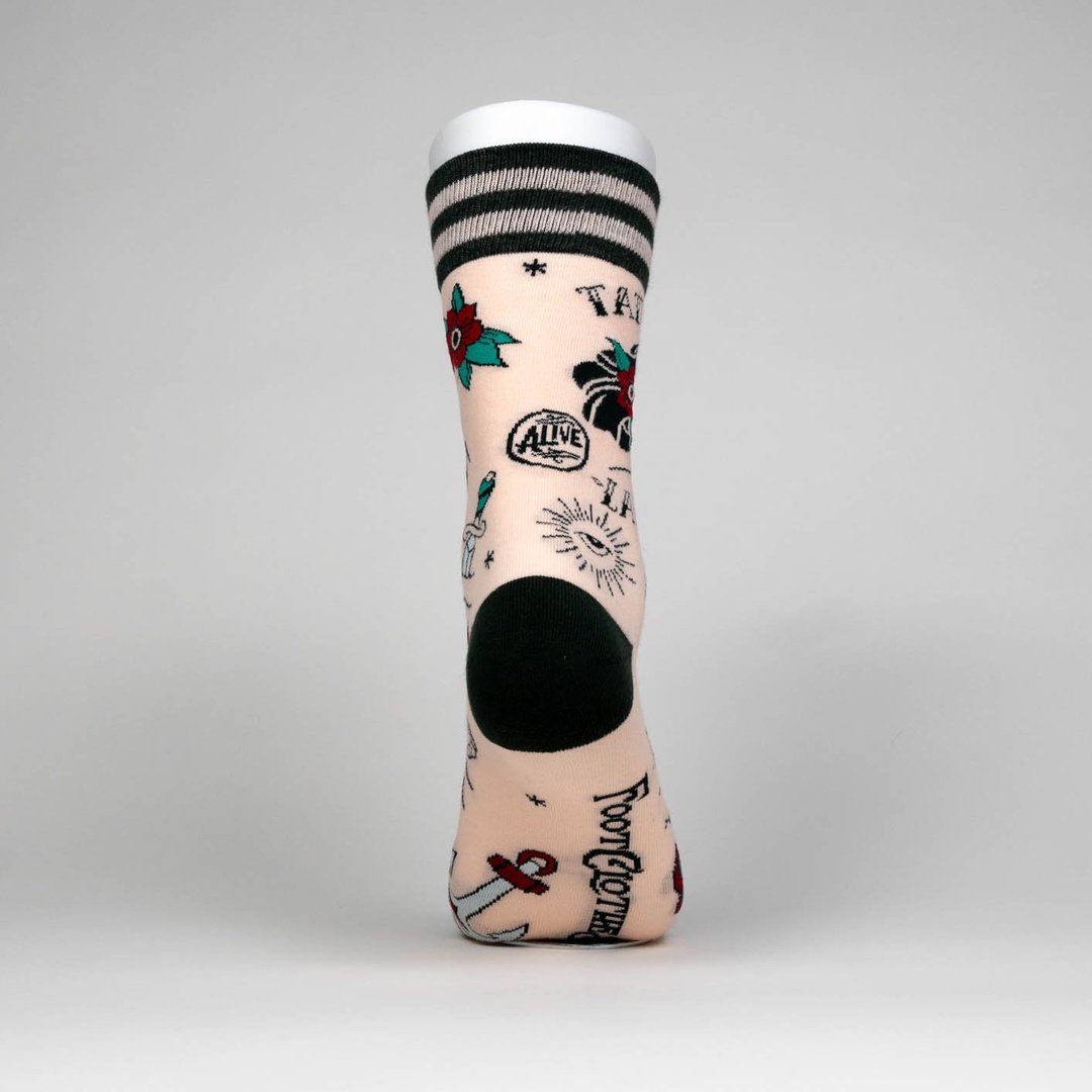 Tattooed Lady Crew Socks - ResirWrecked Costumes