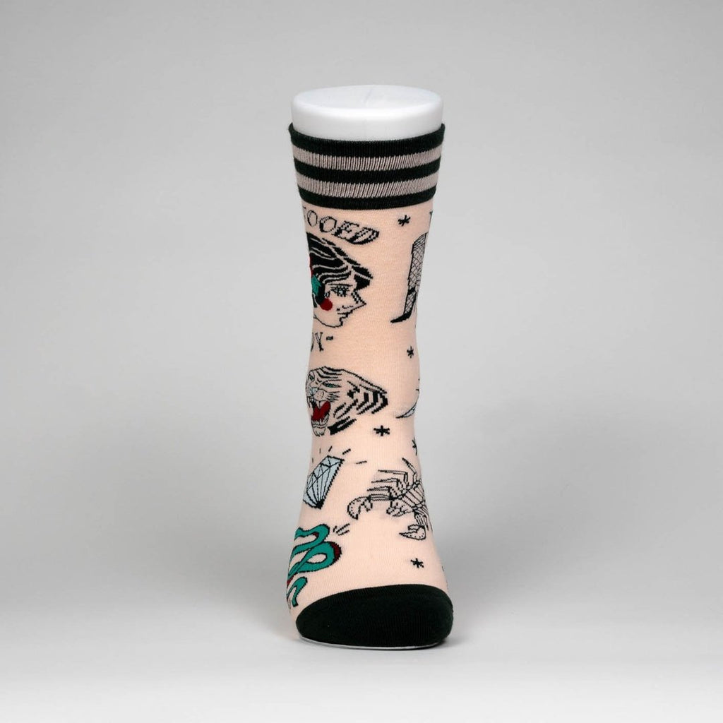 Tattooed Lady Crew Socks - ResirWrecked Costumes