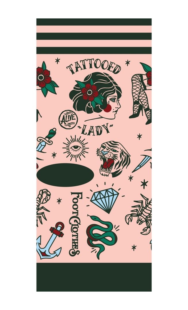 Tattooed Lady Crew Socks - ResirWrecked Costumes