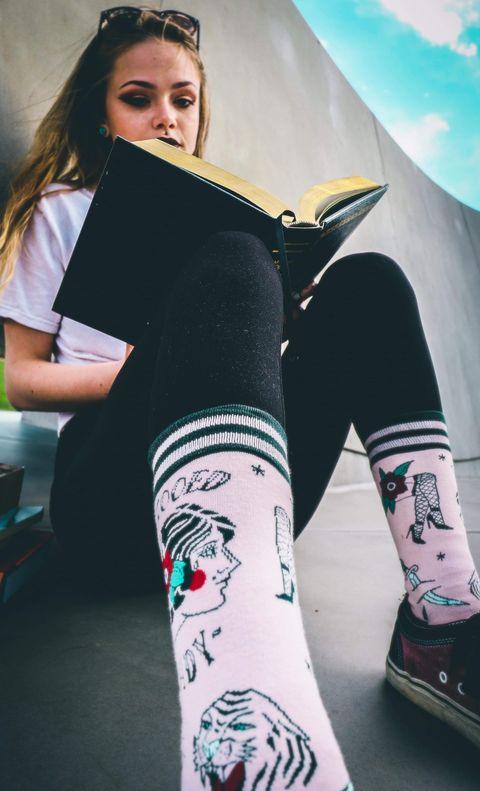 Tattooed Lady Crew Socks - ResirWrecked Costumes