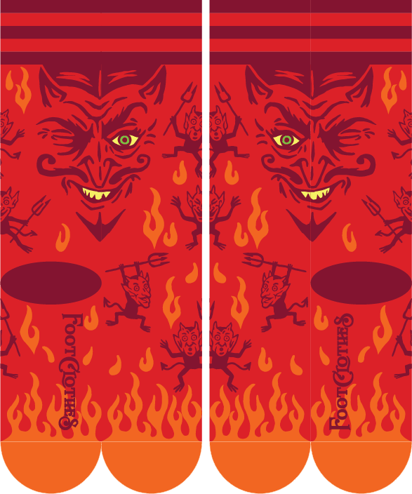 Vintage Devil Crew Socks - ResirWrecked Costumes