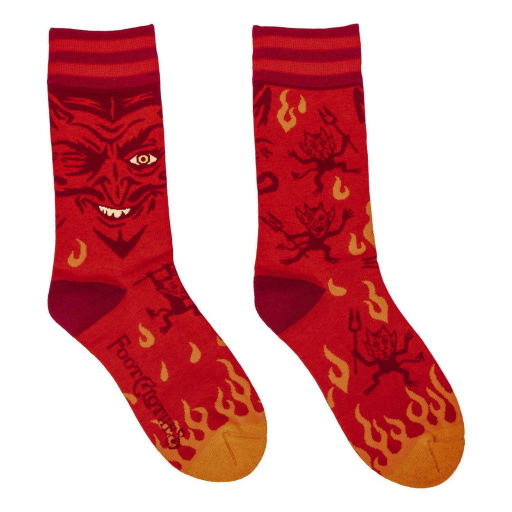 Vintage Devil crew socks.
