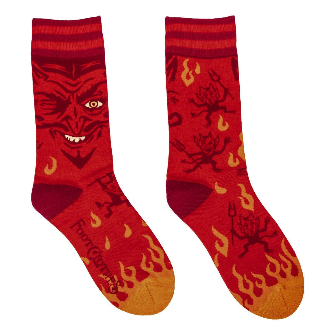 Vintage Devil crew socks.
