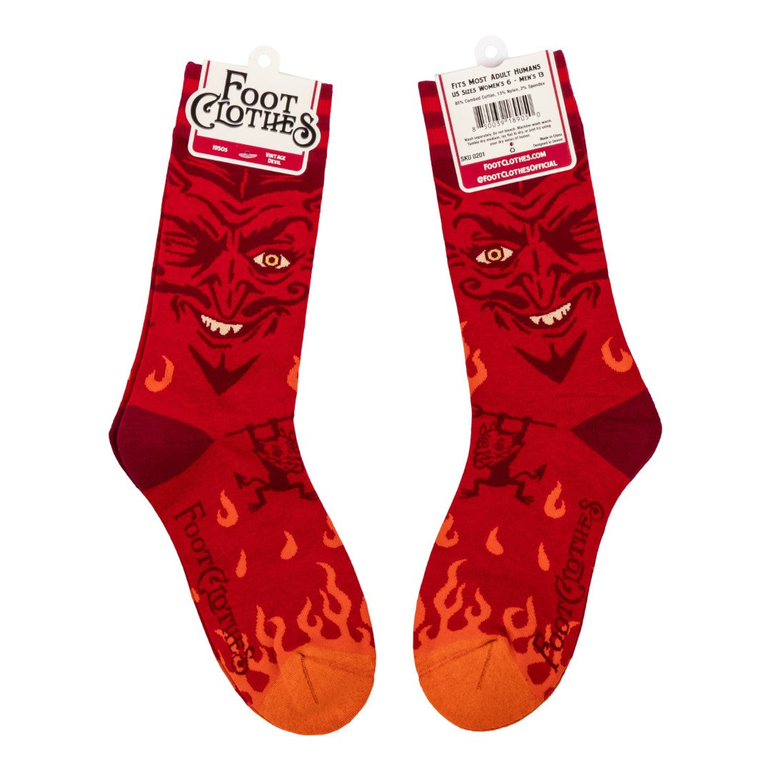 Vintage Devil Crew Socks - ResirWrecked Costumes
