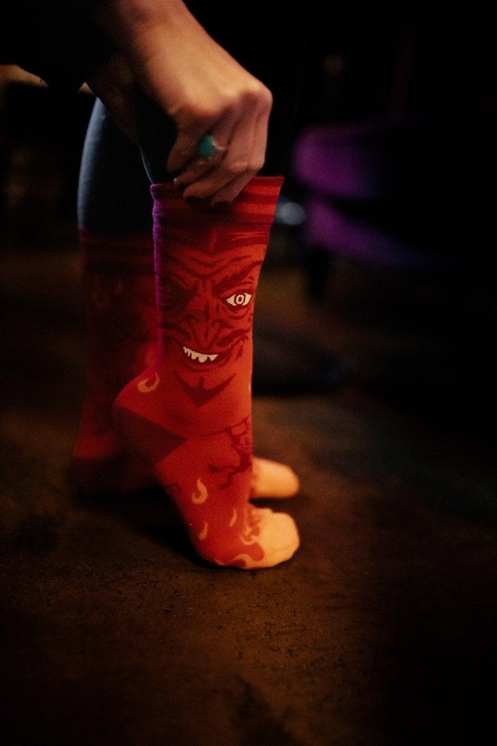 Vintage Devil Crew Socks - ResirWrecked Costumes