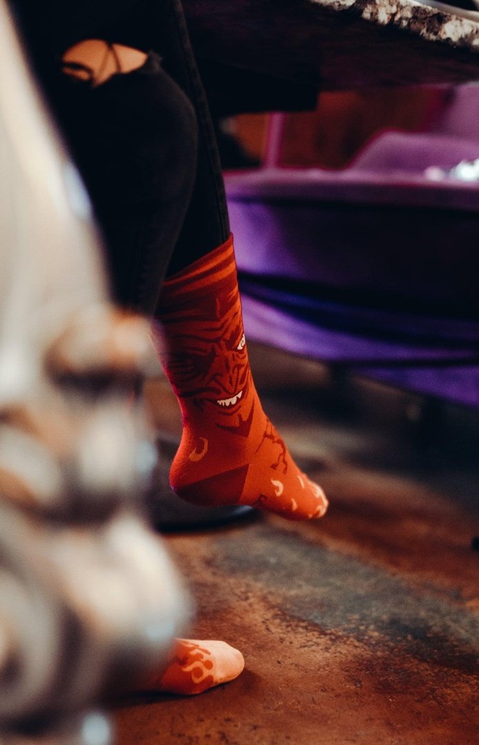 Vintage Devil Crew Socks - ResirWrecked Costumes