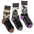 Three-design Dark Soles crew sock pack.