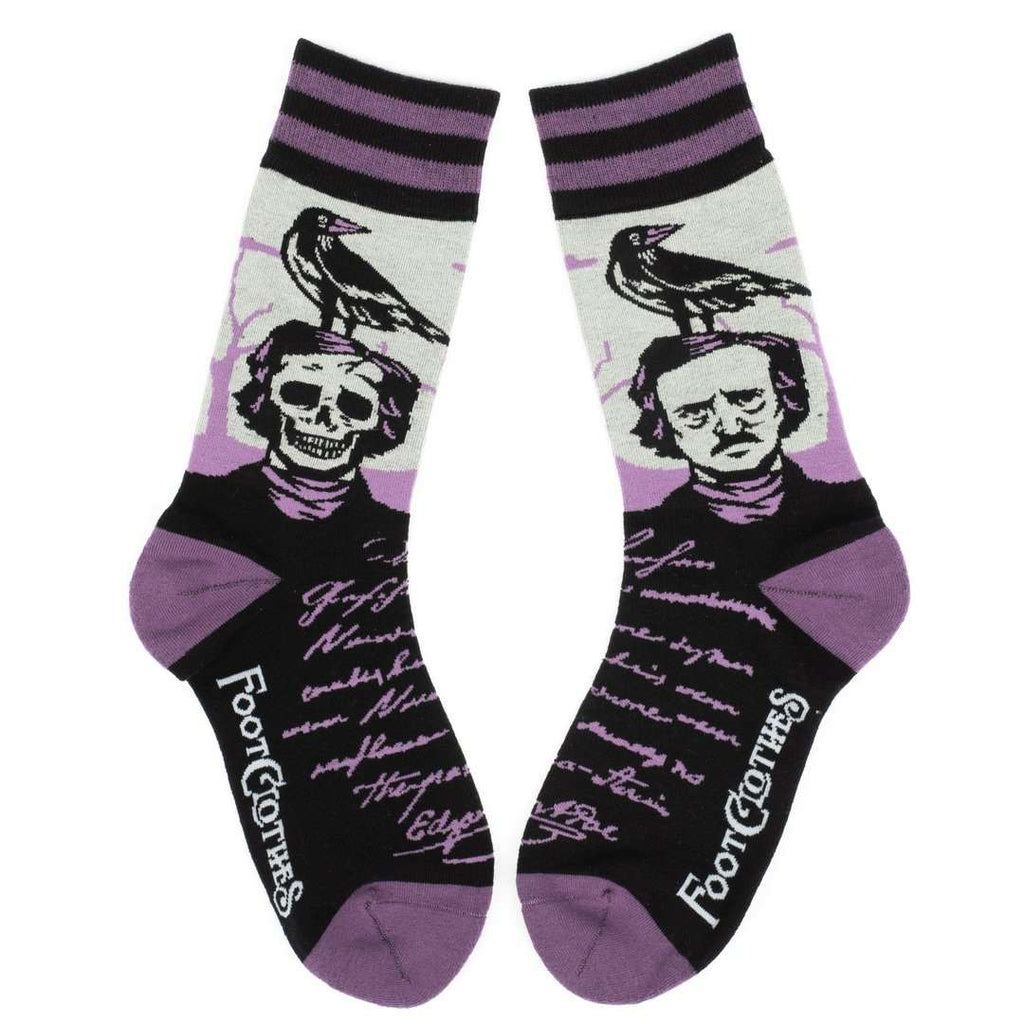 The Raven Poe Ankle and Crew Sock Pack | 2 Designs - ResirWrecked Costumes