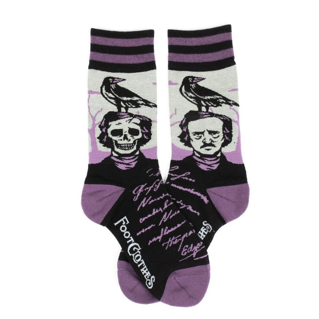 The Raven Poe Crew Socks - ResirWrecked Costumes