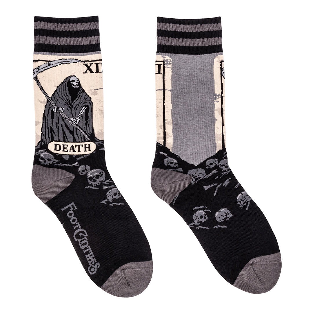 Death Tarot Card crew socks.