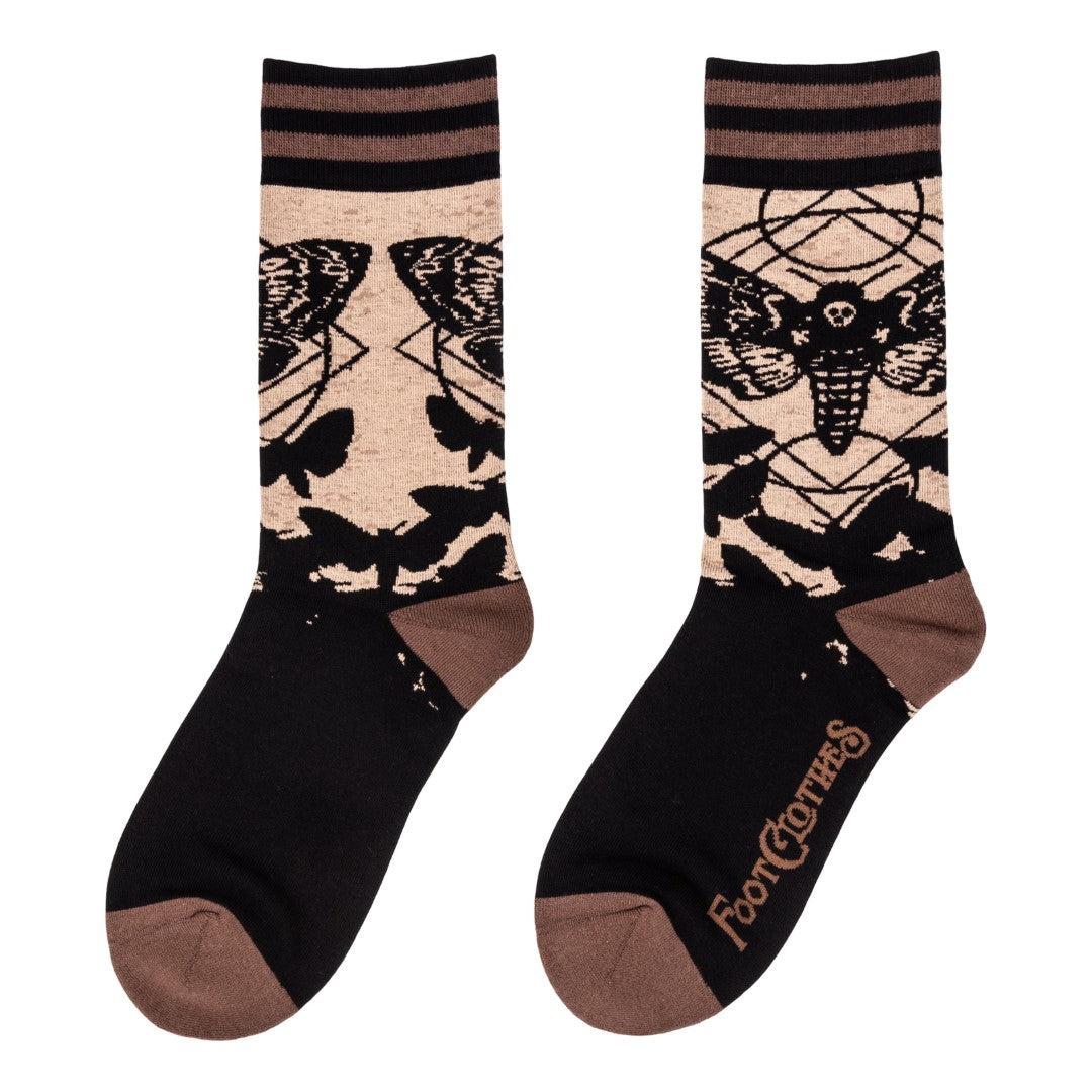 Death's Head Hawkmoth Crew Socks - ResirWrecked Costumes