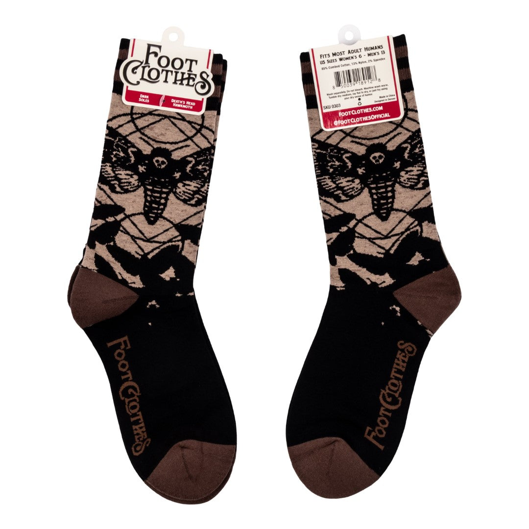 Death's Head Hawkmoth Crew Socks - ResirWrecked Costumes
