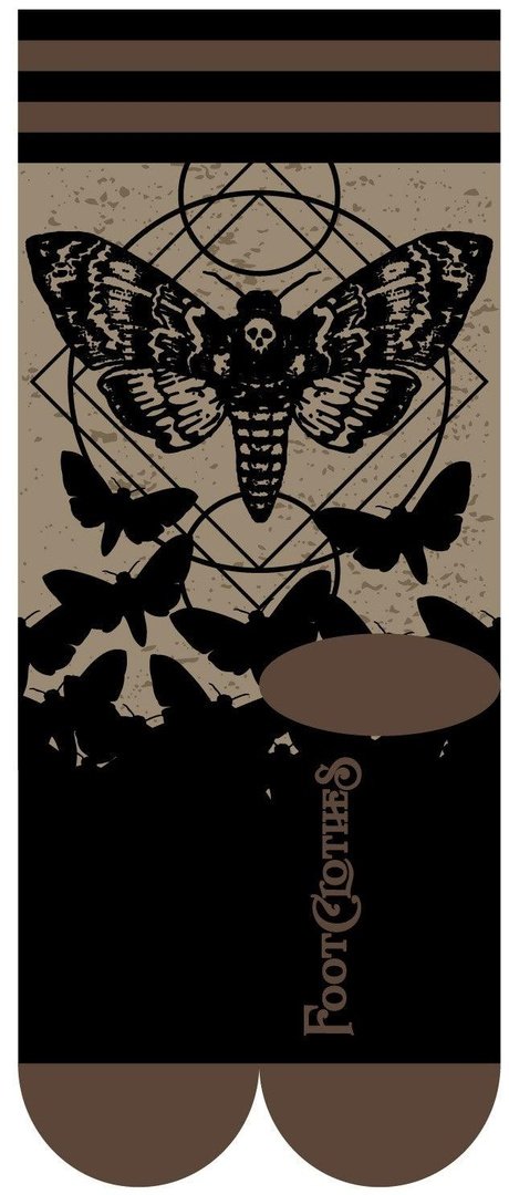 Death's Head Hawkmoth Crew Socks - ResirWrecked Costumes