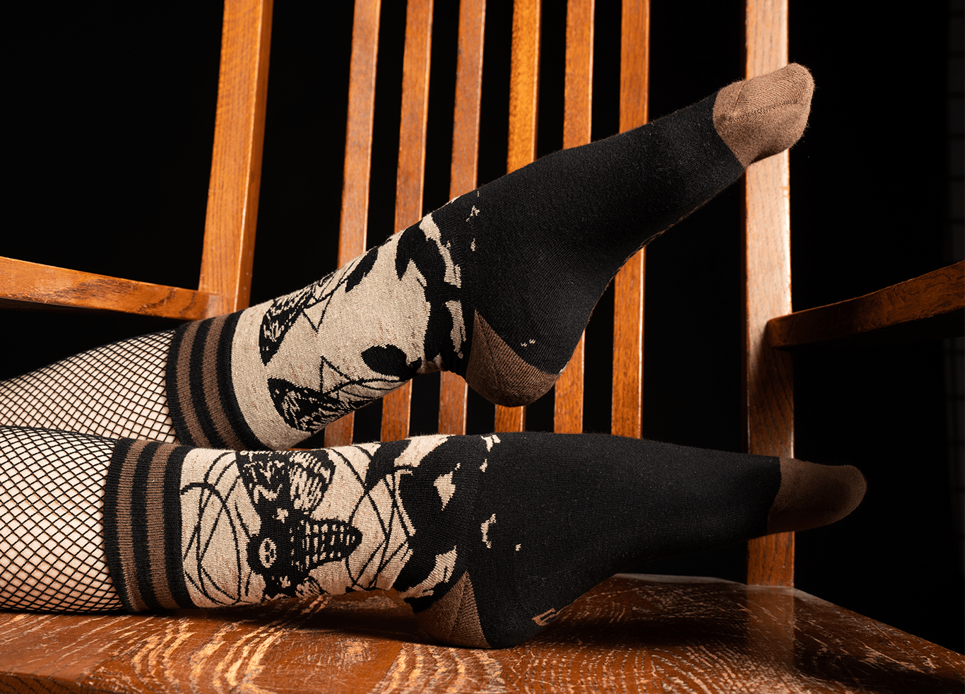 Death's Head Hawkmoth Crew Socks - ResirWrecked Costumes