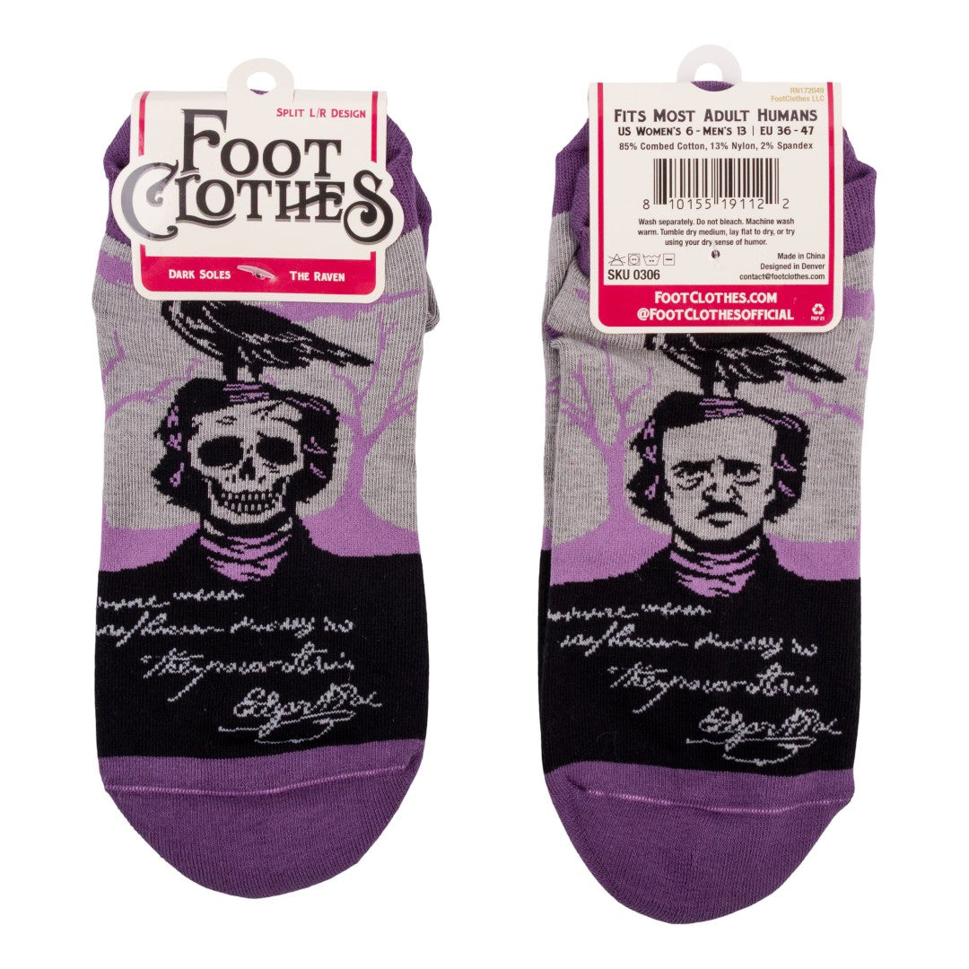 The Raven Poe Ankle Socks - ResirWrecked Costumes