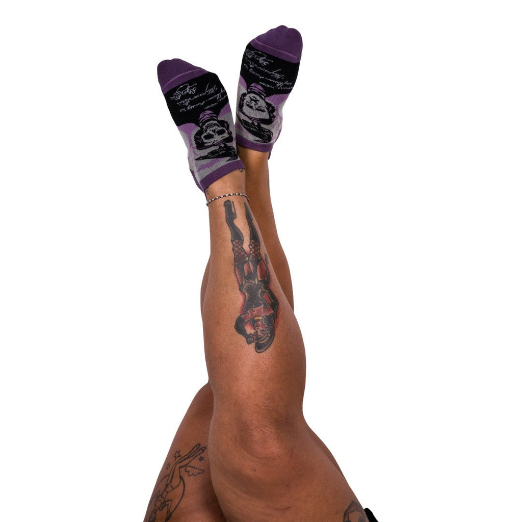 The Raven Poe Ankle Socks - ResirWrecked Costumes