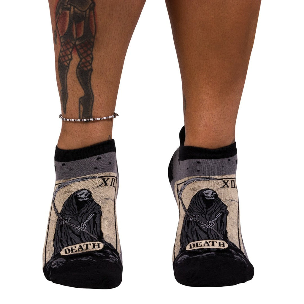 Death Tarot Card Ankle Socks - ResirWrecked Costumes