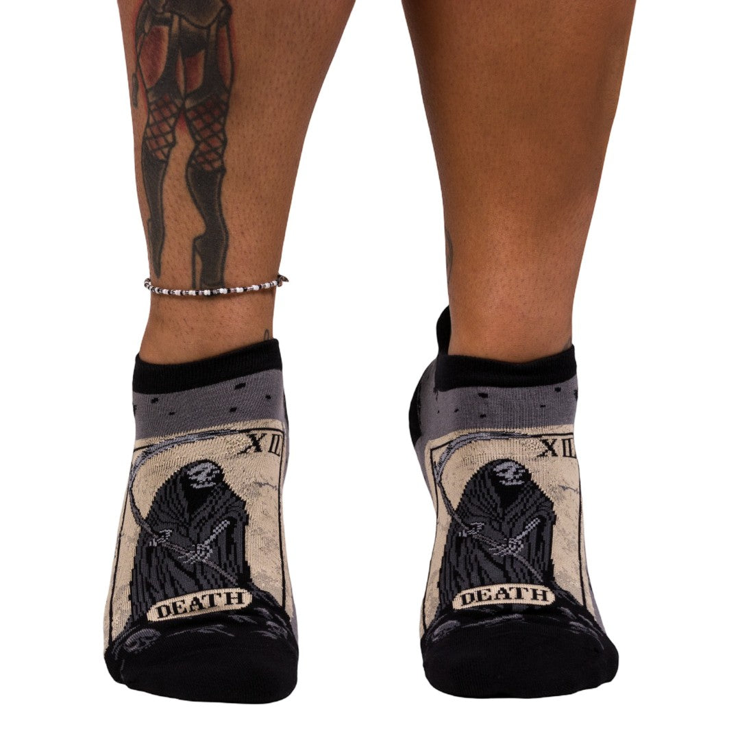 Death Tarot Card Ankle Socks - ResirWrecked Costumes