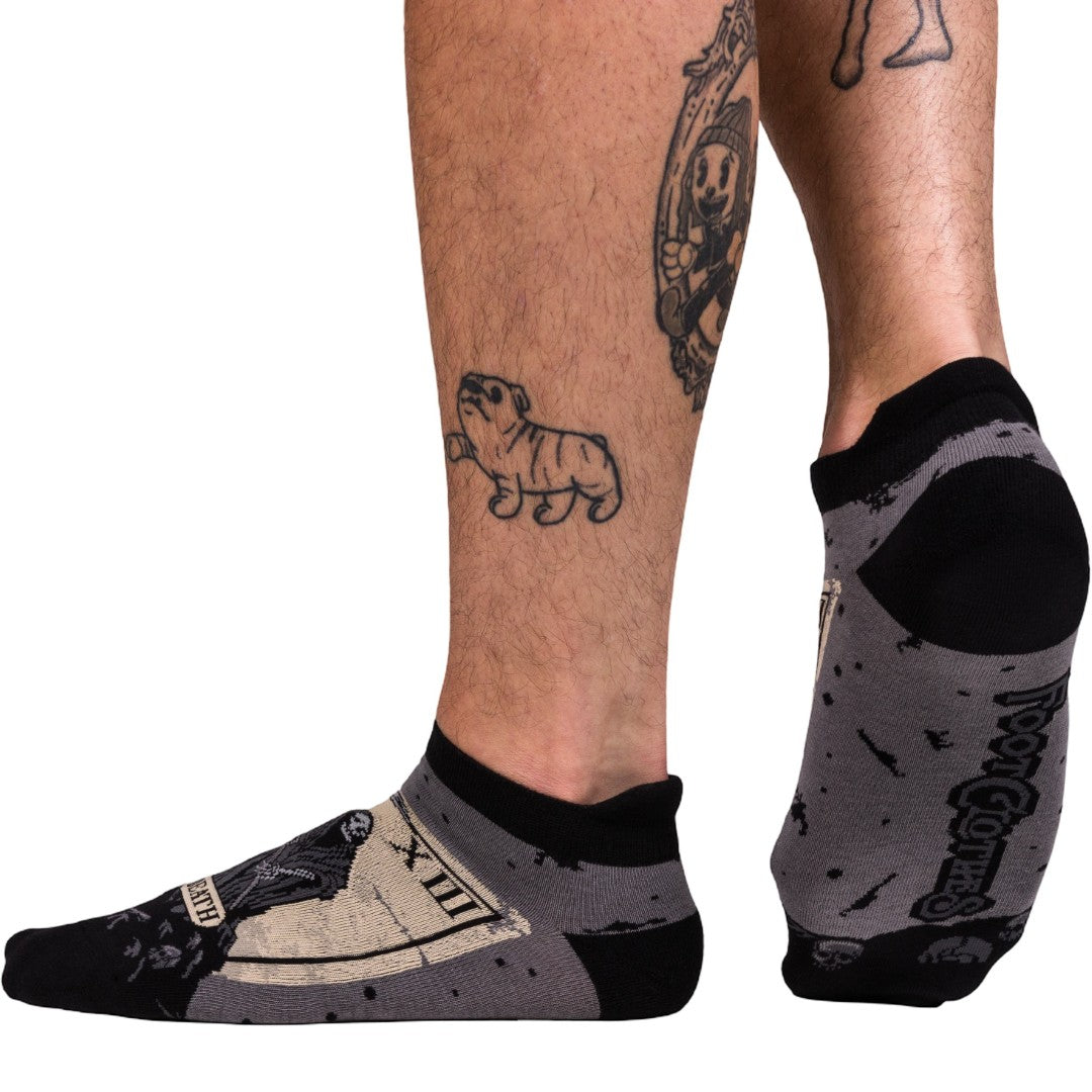Death Tarot Card Ankle Socks - ResirWrecked Costumes