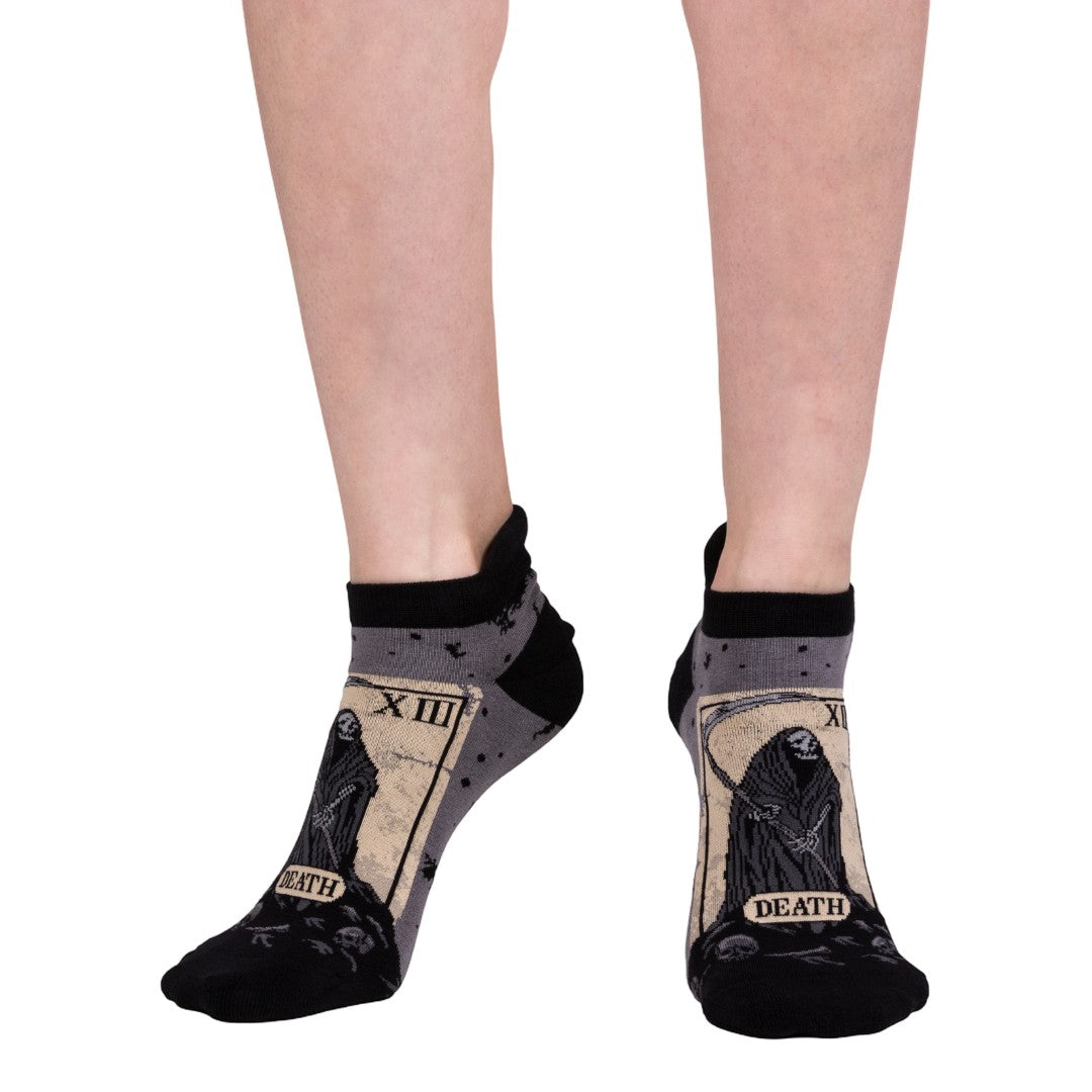 Death Tarot Card Ankle Socks - ResirWrecked Costumes