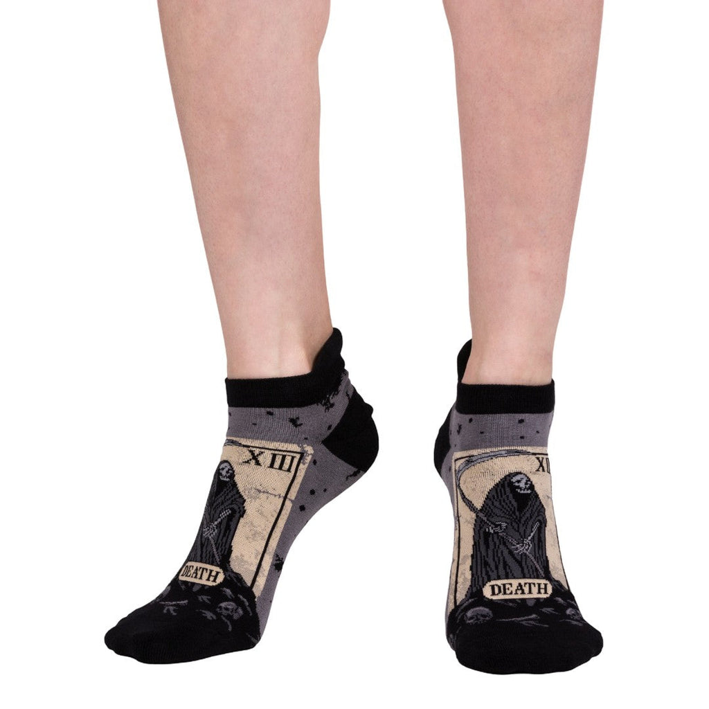 Death Tarot Card Ankle and Crew Sock Pack | 2 Designs - ResirWrecked Costumes