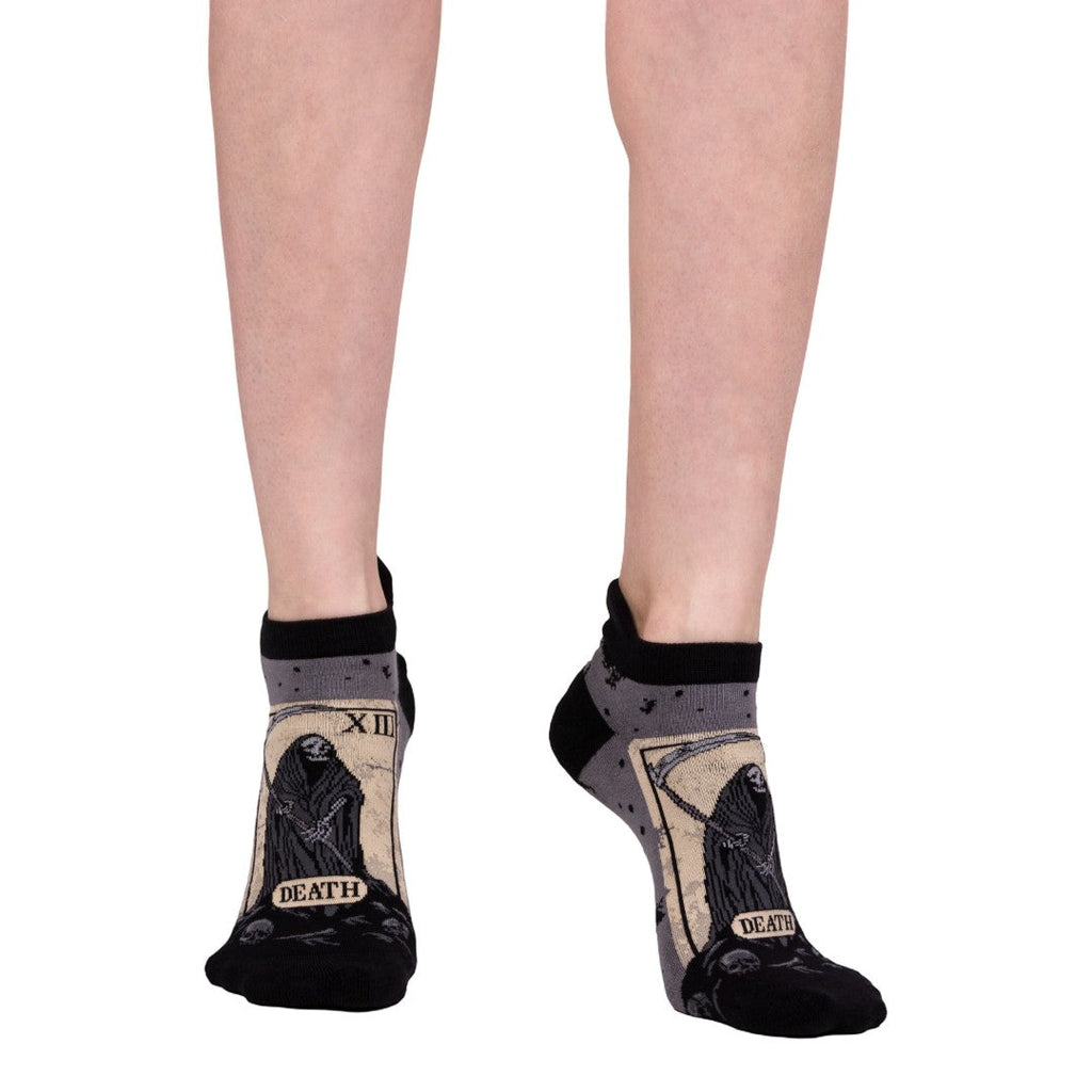 Death Tarot Card Ankle Socks - ResirWrecked Costumes