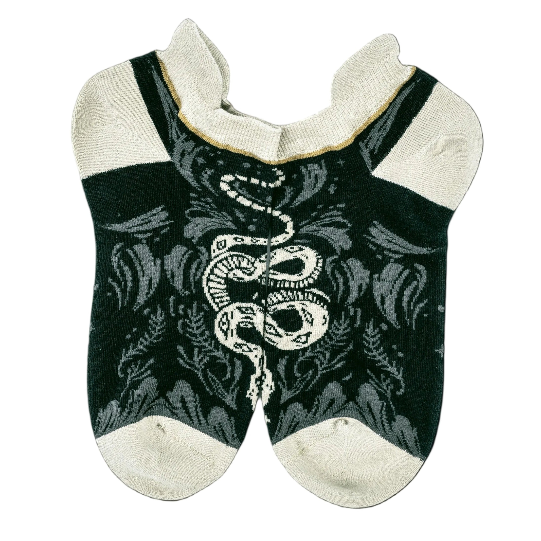 Danger Noodle snake ankle socks.