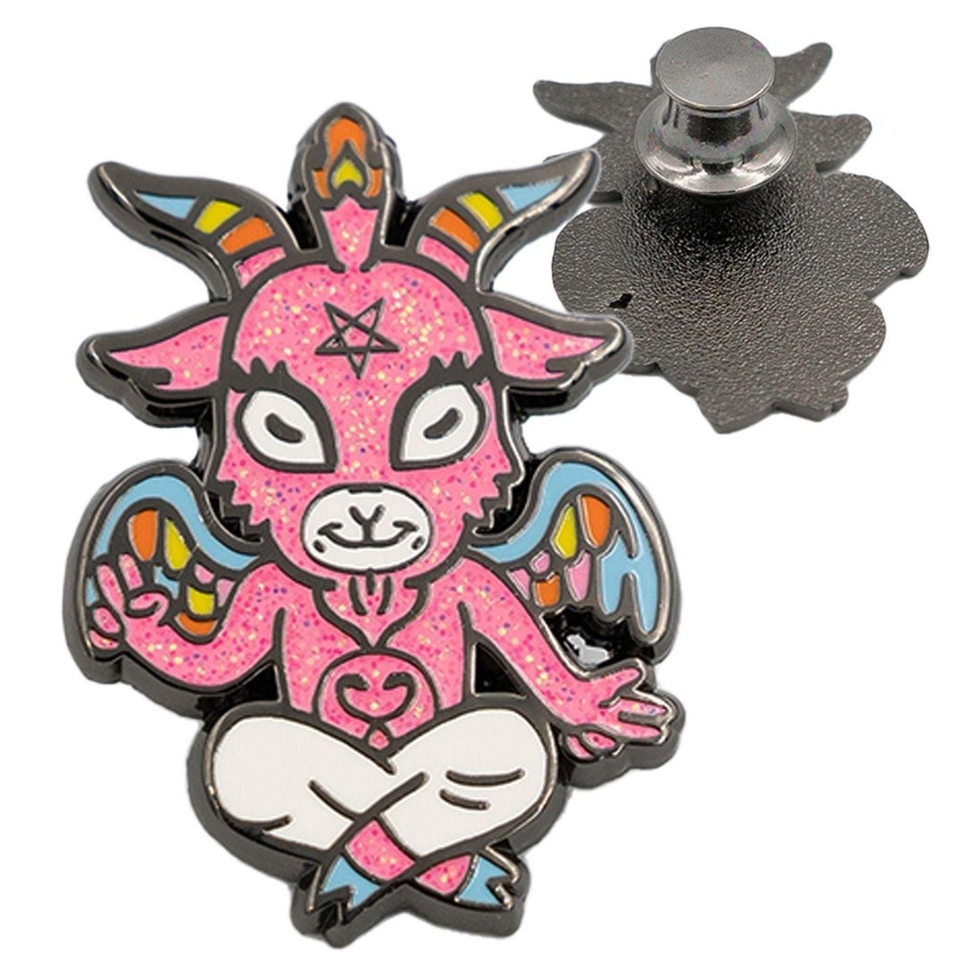 Cute and Baby Baphomet Socks and Pins Gift Pack - ResirWrecked Costumes