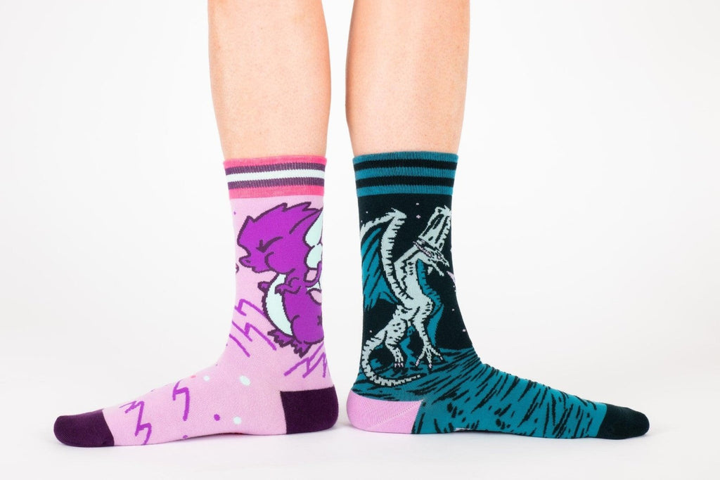 Evil AF Dragon Crew Socks - ResirWrecked Costumes