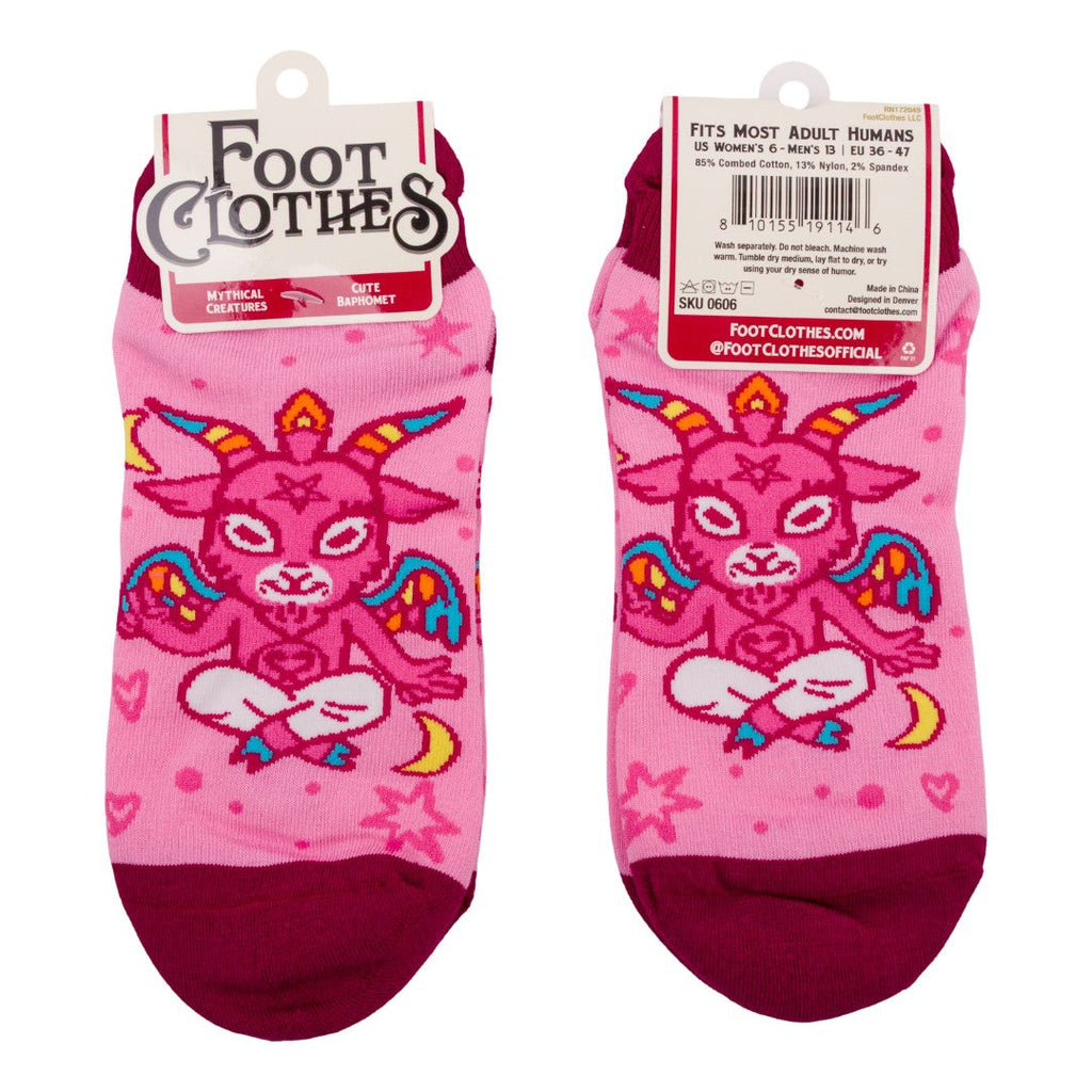 Cute Baphomet Ankle Socks - ResirWrecked Costumes