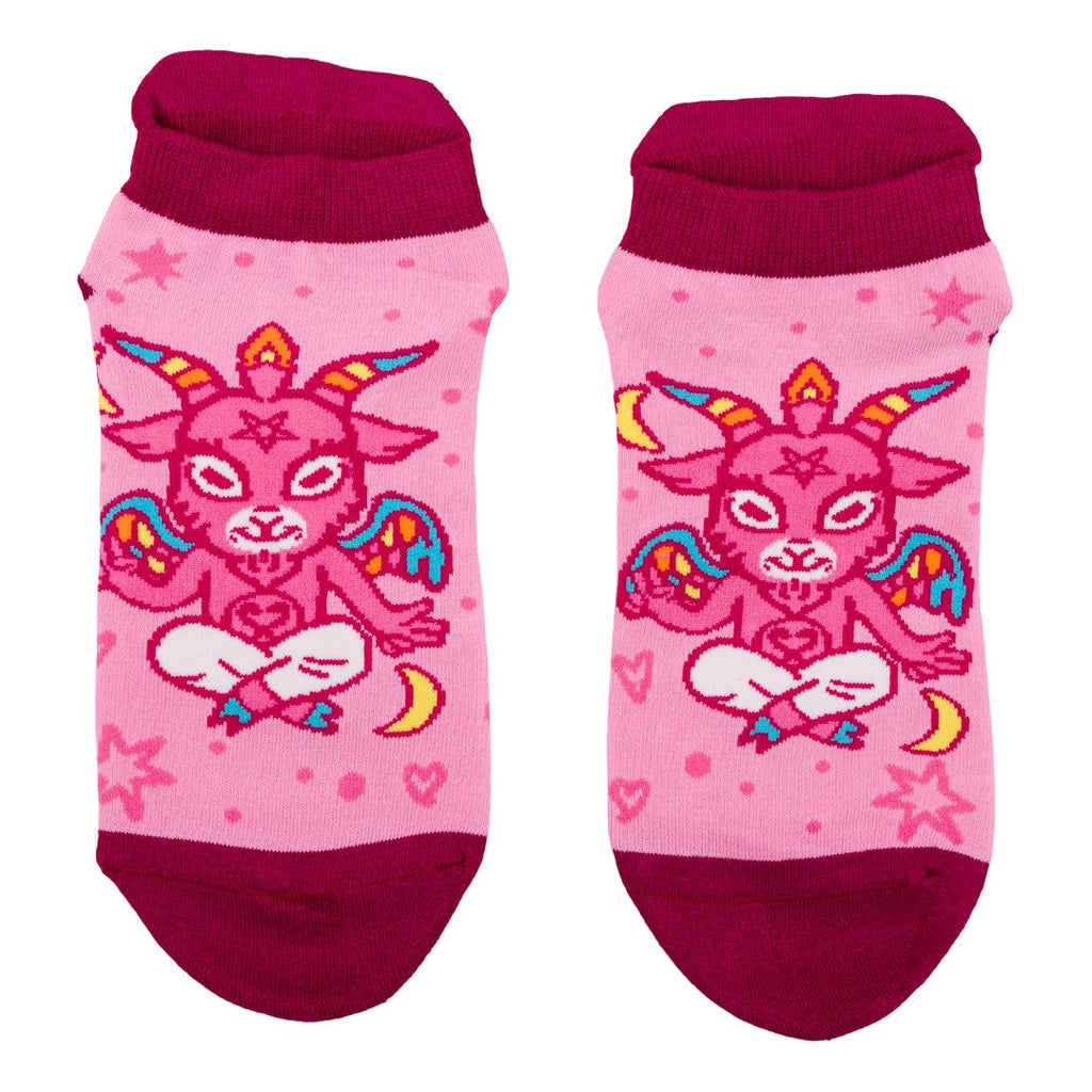 Cute Baphomet Ankle Socks - ResirWrecked Costumes