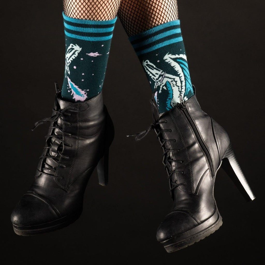 Evil AF Dragon Crew Socks - ResirWrecked Costumes