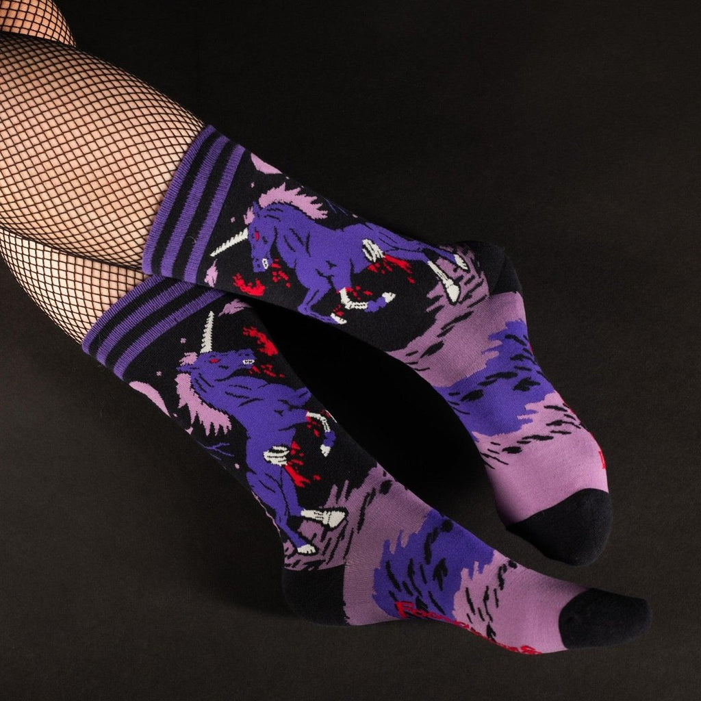 Evil AF Unicorn Crew Socks - ResirWrecked Costumes