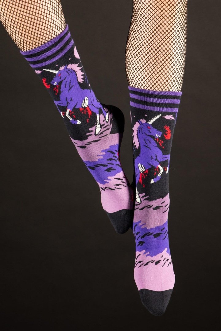 Evil AF Unicorn Crew Socks - ResirWrecked Costumes