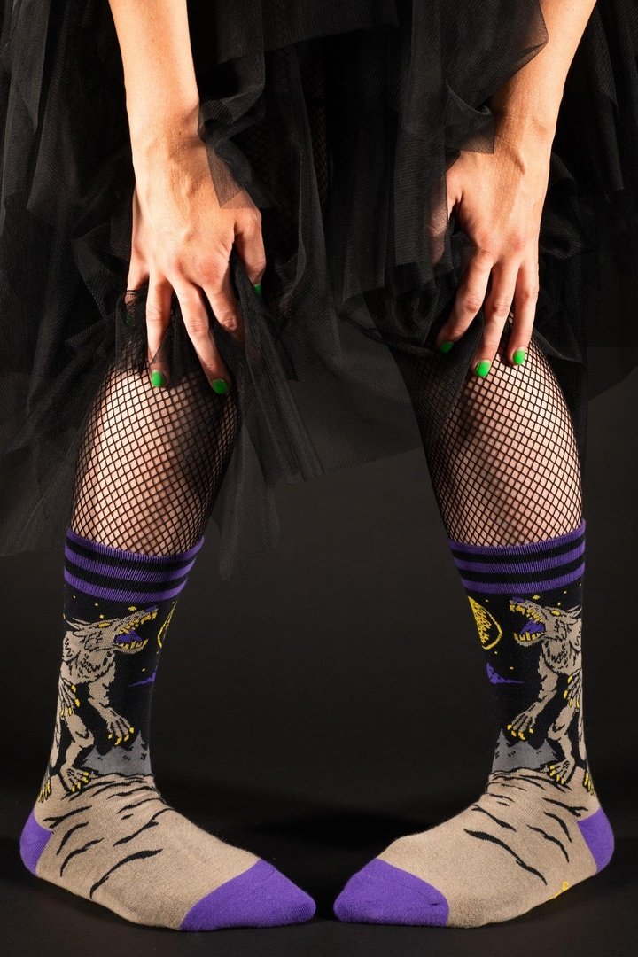 Evil AF Werewolf Crew Socks - ResirWrecked Costumes