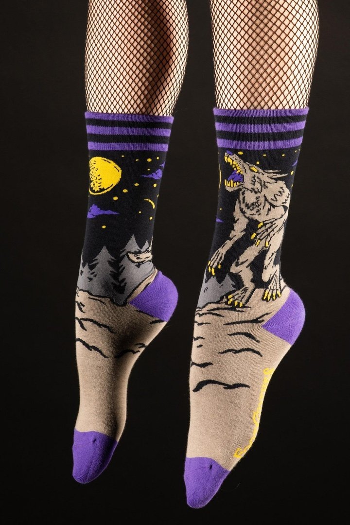 Evil AF Werewolf Crew Socks - ResirWrecked Costumes