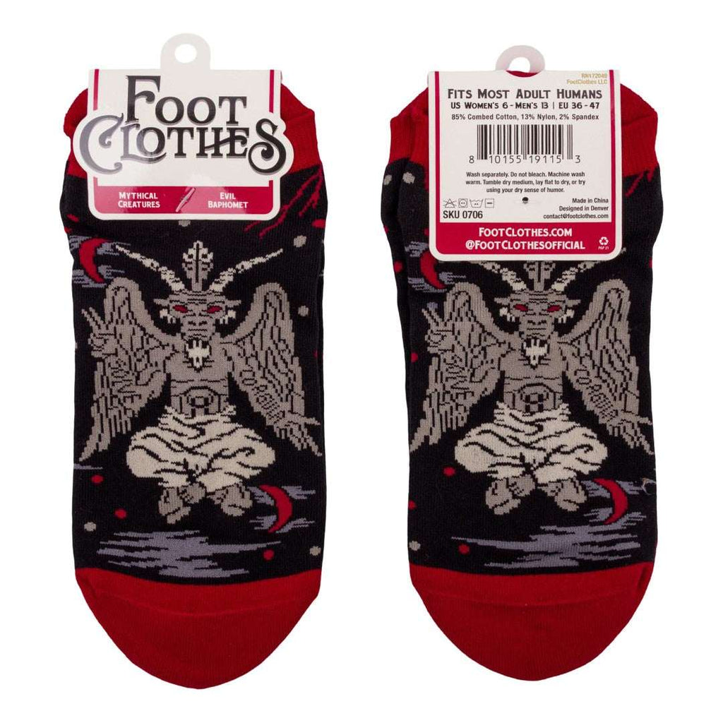 Evil Baphomet Ankle Socks - ResirWrecked Costumes