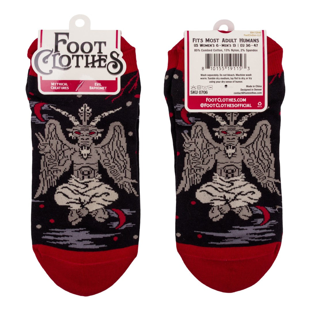 Evil Baphomet Ankle Socks - ResirWrecked Costumes