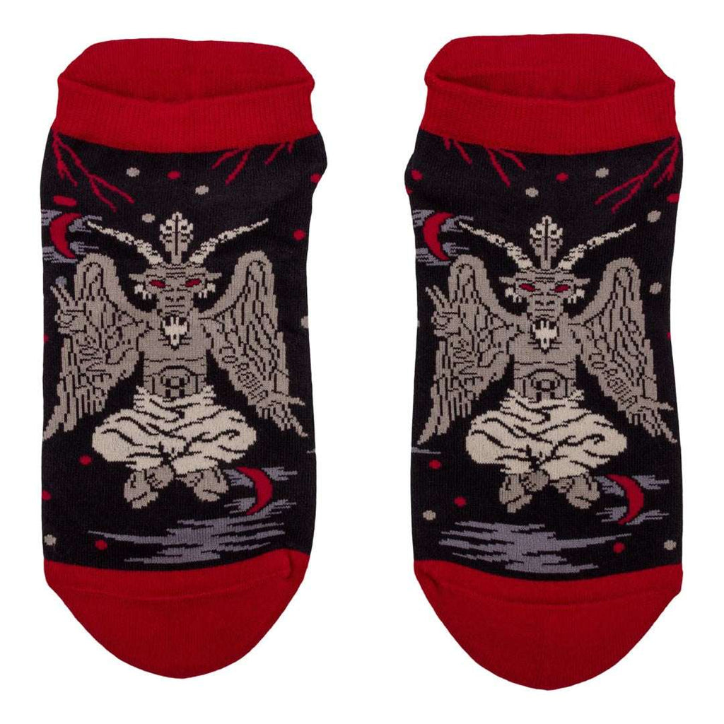Evil Baphomet Ankle Socks - ResirWrecked Costumes