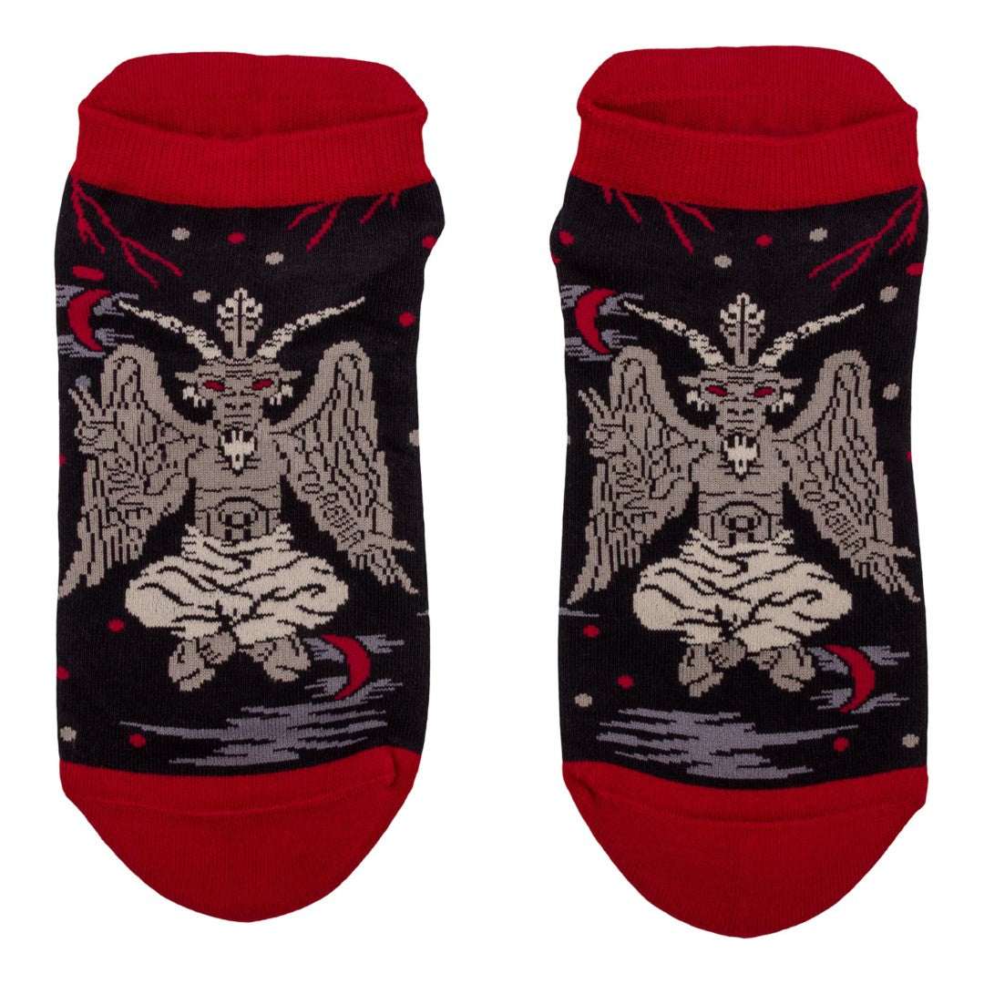 Evil Baphomet Ankle Socks - ResirWrecked Costumes