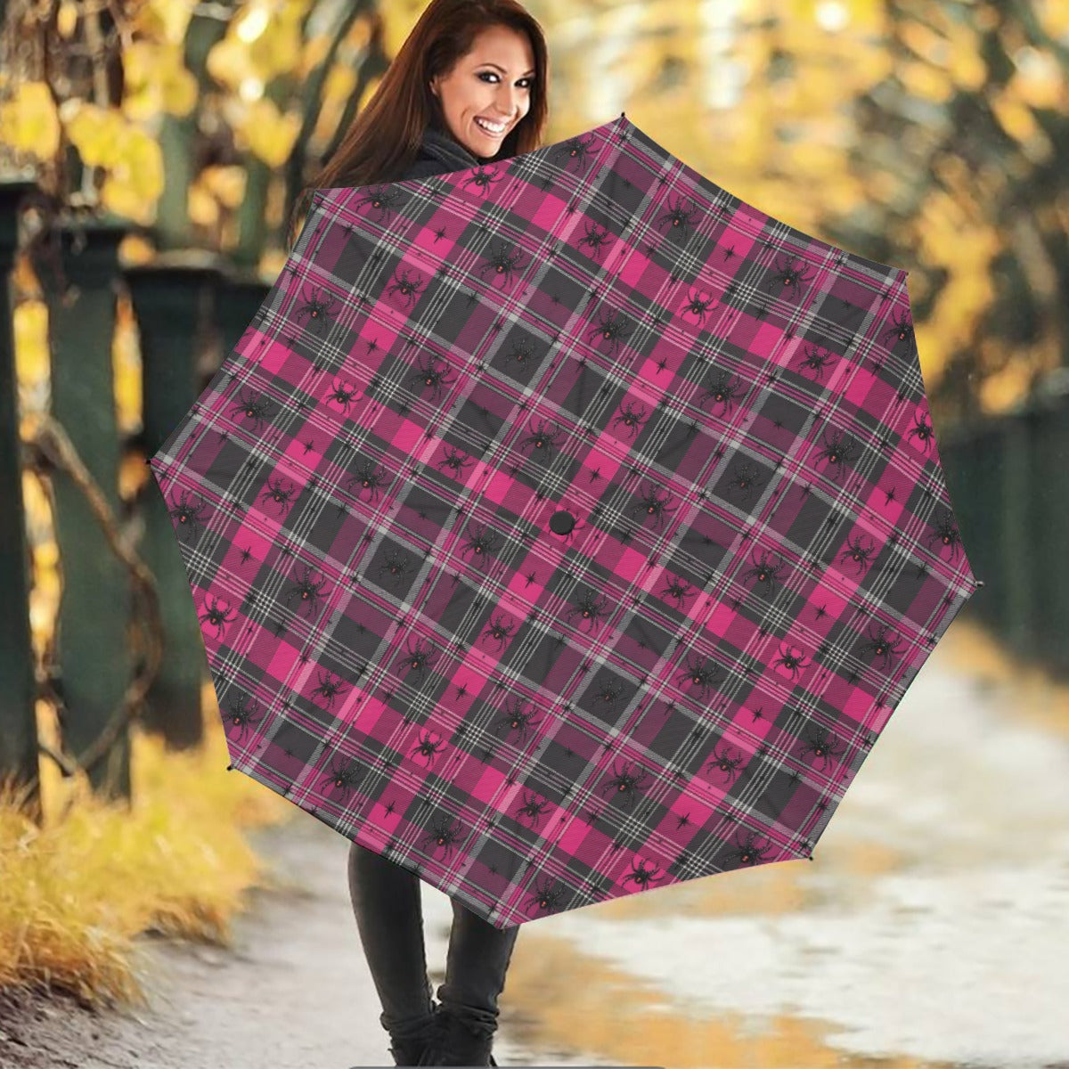 On Wednesdays We Wear Spiders Automatic Umbrella
