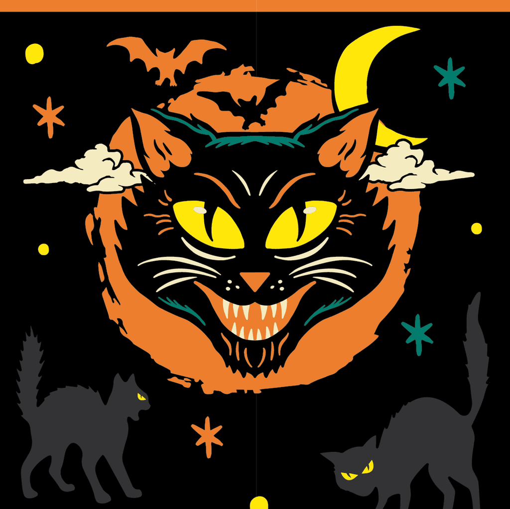 Vintage Black Cat Crew Socks - ResirWrecked Costumes