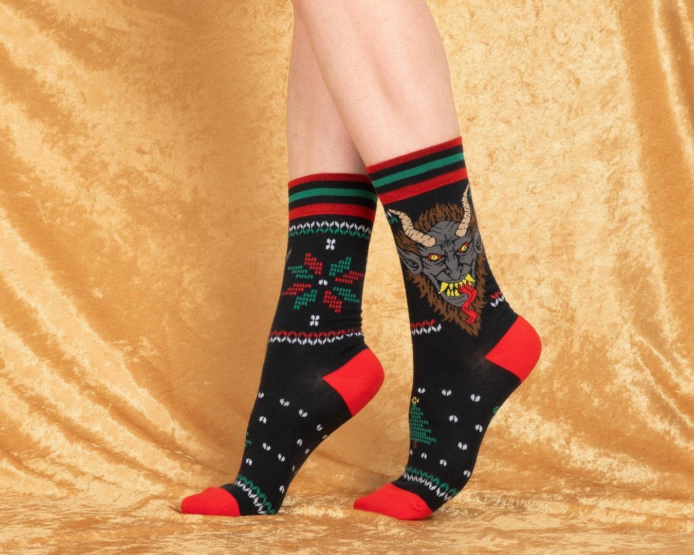 Krampus Sweater Crew Socks - ResirWrecked Costumes