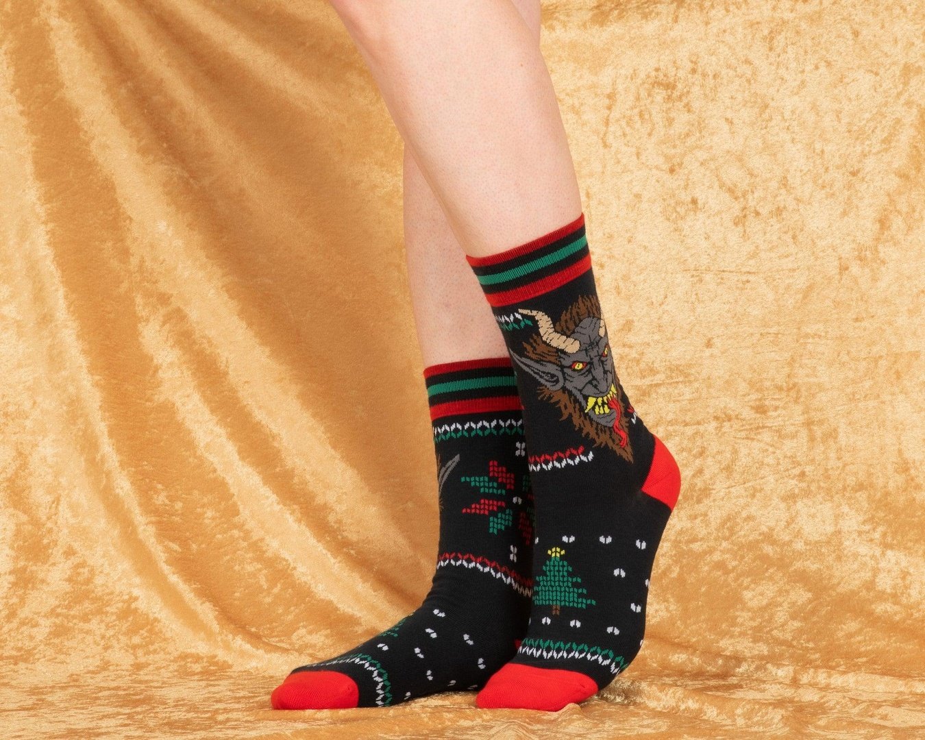 Krampus Sweater Crew Socks - ResirWrecked Costumes