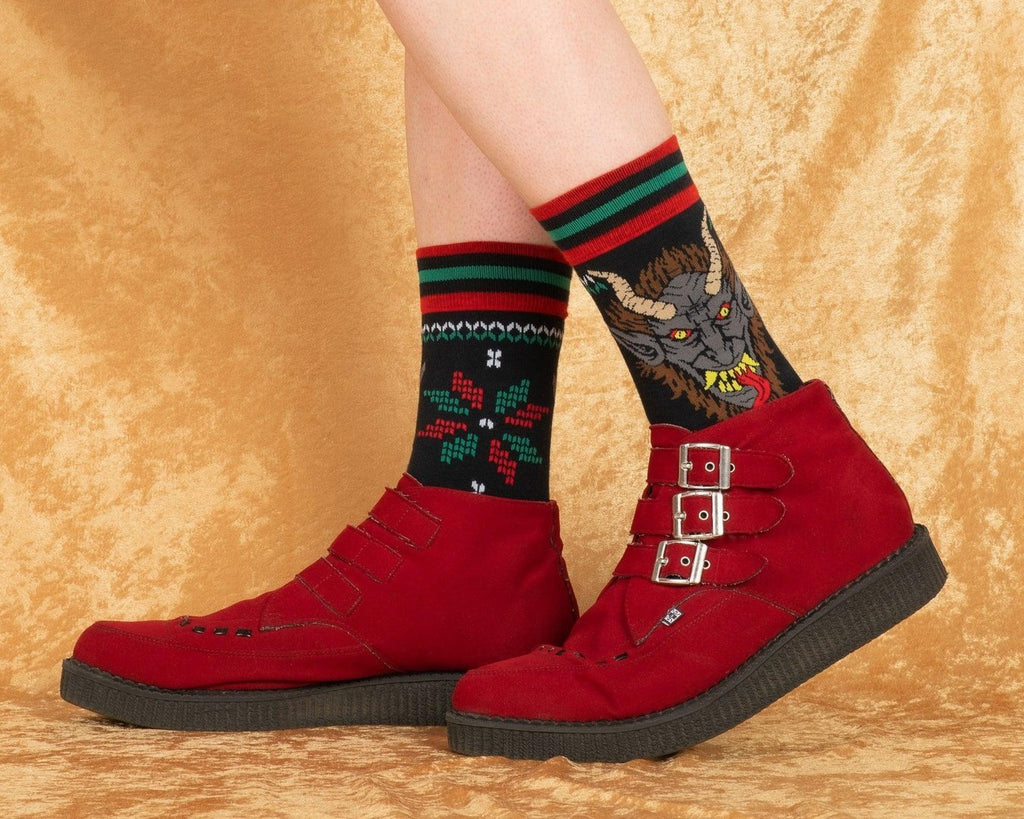 Krampus Sweater Crew Socks - ResirWrecked Costumes