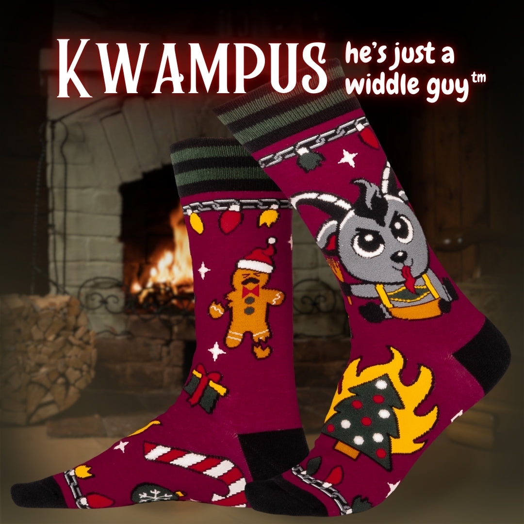 Kwampus Holiday Crew Socks - ResirWrecked Costumes