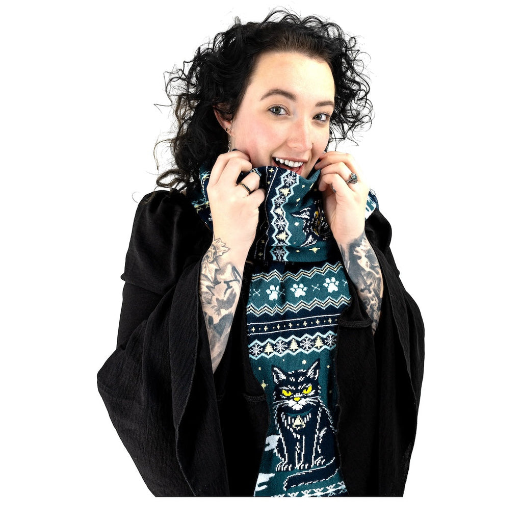 LIMITED Yule Cat Holiday Scarf - ResirWrecked Costumes