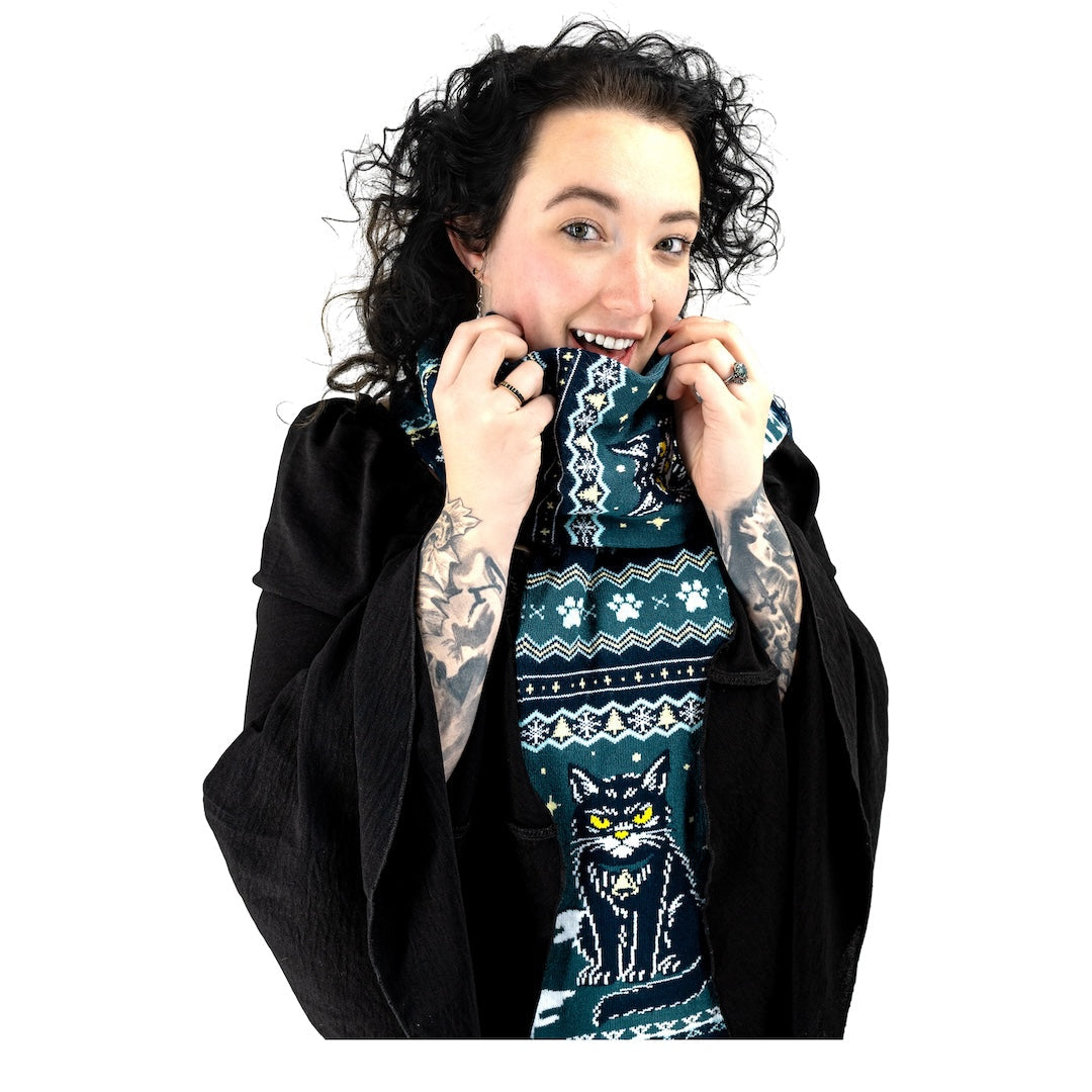 LIMITED Yule Cat Holiday Scarf - ResirWrecked Costumes