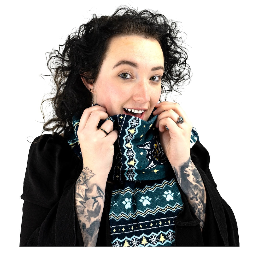 LIMITED Yule Cat Holiday Scarf - ResirWrecked Costumes